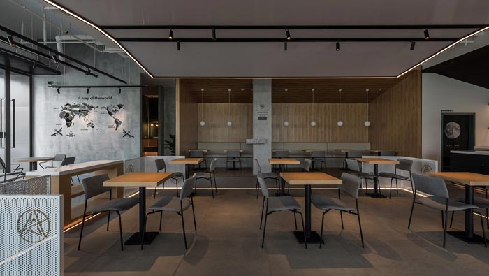270平方咖啡厅咖啡区装修设计效果图