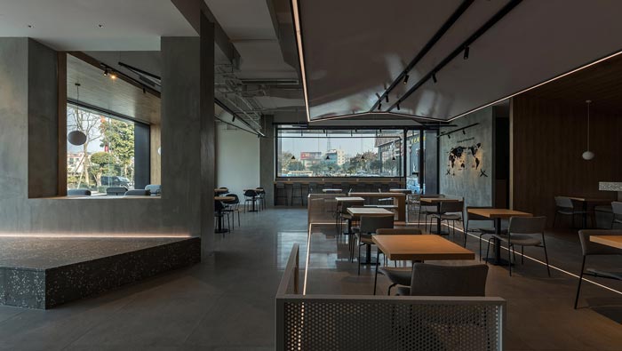 270平方咖啡厅研磨区装修设计效果图