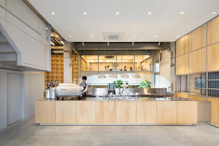 钢结构咖啡厅吧区装修设计效果图