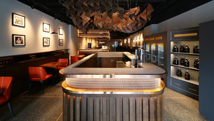烤肉酒吧餐厅入口装修设计效果图
