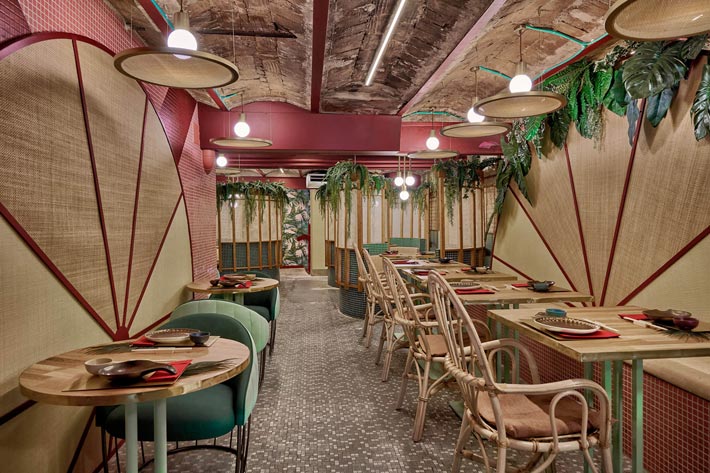 日式餐厅餐区装修设计效果图
