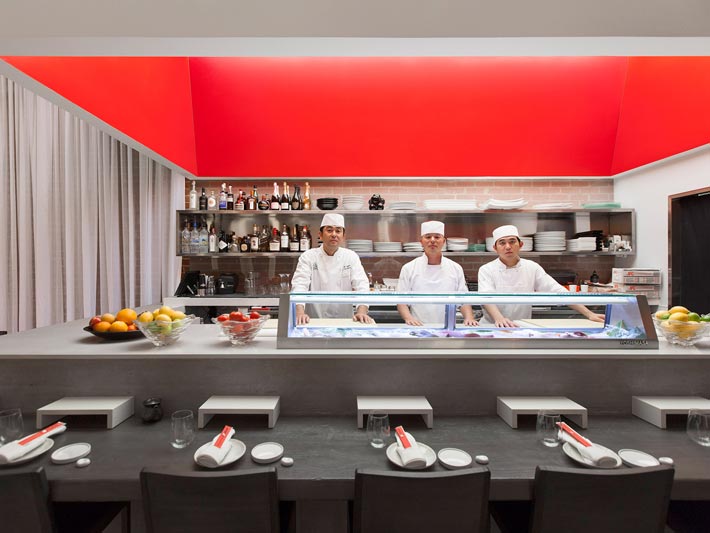 寿司餐厅厨房装修设计效果图