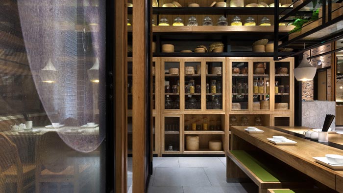 美食店餐区装修设计效果图